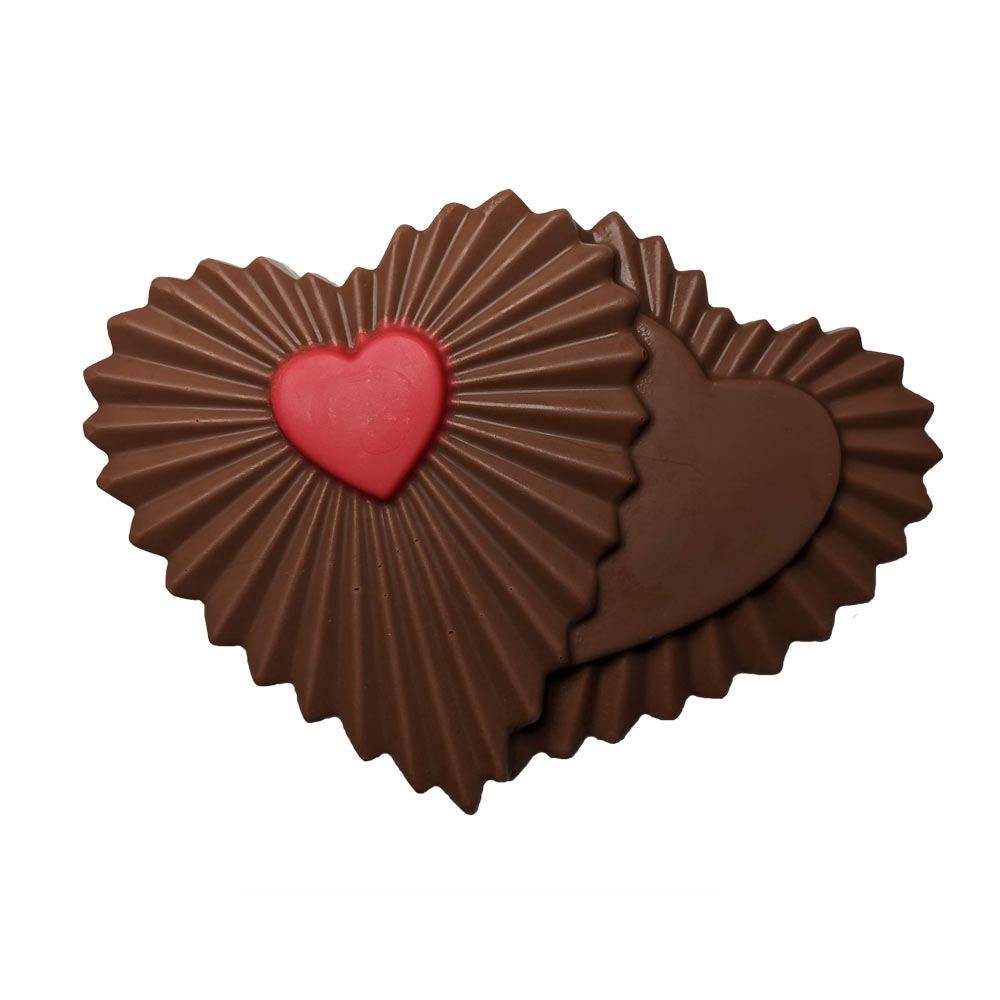 Chocolate Pieces - Double Heart